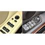 HXD Carbon Fiber Door Window Lift Switch Button Armrest Panel Frame Trim Cover Case Cap for BMW 3 Series 5th E90 E92 E93 2005-2012 (35.8cm with auto Folding Button, Classic)