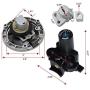For Kawasaki Ninja 250R EX250J 300 EX300 2008-2015 Motorcycle Ignition Switch Kit Assembly Fuel Gas Cap Tank Cover With 2 Keys
