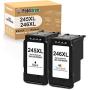 Palmtree Remanufactured Ink Cartridge Replacement for Canon PG-245XL CL-246XL PG-243 CL-244 Used with Pixma MX492 MX490 MG2420 MG2520 MG2522 MG2920 MG2922 MG3022 MG3029(1 Black, 1 Tri-Color)