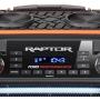 ION Audio Raptor | Ultra-Portable 100-Watt Wireless Water-Resistant Speaker with 75-Hour Rechargeable Battery, Bluetooth Streaming, AM/FM Radio and Multi-Color Light Bar