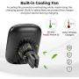 Wireless Charging Magnetic Car Mount PITAKA MagEZ Mount Qi Only Compatible with MagEZ Case Fast Charging Phone Holder with USB A-C Cable Air Vent Mount for iPhone Galaxy Qi Smartphone