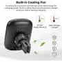 Wireless Charging Magnetic Car Mount PITAKA MagEZ Mount Qi Only Compatible with MagEZ Case Fast Charging Phone Holder with USB A-C Cable Air Vent Mount for iPhone Galaxy Qi Smartphone