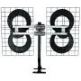 Antennas Direct Clearstream 4 TV Antenna, 70+ Mile Range, UHF, Multi-Directional, Indoor, Attic, Outdoor, Mast W/Pivoting Base/Hardware/Adjustable Clamp/Sealing Pads, 4K Ready, Black – C4-CJM