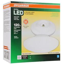 LEDVANCE Fixtures-2700K 75123 Porcelain Socket Sylvania 120W Equivalent, Ultra LED Medium Base Retrofit for Ceiling Light Fixtures, Efficient 31W, Soft White, 2700K