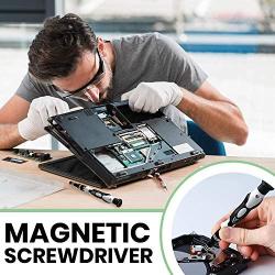 IYNOVA 117 in 1 Precision Screwdriver Set Magnetic - Portable Triwing Screwdriver Set - Magnetic Screwdriver Bit Set with Tweezers & Extension Shaft - iPhone Repair Tool Kit - Laptop Repair Tool Kit
