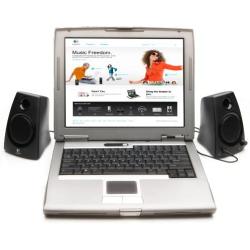 Logitech 3.5mm Jack Compact Laptop Speakers, Black (Z130)