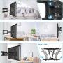 Everstone Full Motion TV Wall Mount with Height Adjustment for Most 32-65 inch LED, LCD, OLED Flat&Curved TVs, Bracket Swivel Articulating Arms Extension Tilt up to VESA 400mm, 121lbs, 16'' Wood Stud