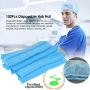 200PCS Hair Caps for Hospital Salon Spa Catering Disposable Bouffant (Hair Net) Caps, Hair Head Cover Net Non-Woven Elastic Hats Rib Bar Cap for Labs, Industry, Food Service