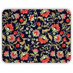 Cute Designer Desk Mouse Pad for Women, Pretty and Colorful Designs, Anti-Slip, Perfect Office, Work & Home Computer Accessory (Bohemian Floral, Rectangle)