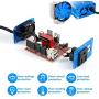 150W Car Power Inverter Charger DC 12V to 110V AC Converter with 3.1A Dual USB Charger(Blue)