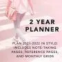 Graphique 2021 Fun Pattern 2 Year Planner — 29-Month Planner in 4 Languages, Includes Notes, Reference Pages, Public and Culturally Significant Holidays, 3.75'' x 6'', Model Number: 2Y02021