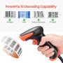 Tera USB Laser Barcode Scanner Wired Bar Code Scanner Reader Handheld Extra Long USB 1D Barcode Reader Plug and Play