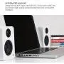 Kanto 2 Channel Powered PC Gaming Desktop Speakers – 3'' Composite Drivers 3/4'' Silk Dome Tweeter – Class D Amplifier - 100 Watts - Built-in USB DAC - Subwoofer Output - YU2GB (Gloss Black) Kanto 2 Channel Powered PC Gaming Desktop Speakers – 3'' Composite Drivers 3/4'' Silk Dome Tweeter – Class D Amplifier - 100 Watts - Built-in USB DAC - Subwoofer Output - YU2GB (Gloss Black)