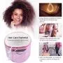 Upgrade Heating Cap for Hair Spa Beauty Steamer Nourishing Hat Hair Thermal Treatment Cap with 2 Mode Temperature Control, Bright Pink