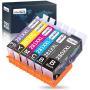 OfficeWorld Compatible Ink Cartridges Replacement for Canon 280 281 PGI-280XXL CLI-281XXL, for Pixma TS9120 TR8520 TS6120 TS6320 TS6220 TS8120 TS8220,6 Pack(1PGBK, 1BK, 1C, 1M, 1Y, 1PB)