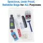 Spartan Industrial - 12” X 15” (100 Count) 2 Mil Clear Reclosable Zip Plastic Poly Bags with Resealable Lock Seal Zipper