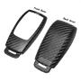 TANGSEN Smart Key Fob Personalized Case Protective Cover for MERCEDES BENZ E S CLASS E300 E400 E43 W213 2 3 Button Keyless Entry Remote 3D Twill Weave Carbon Fiber ABS Plastic Emboss