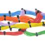 Fixson Multi-Purpose Self-Locking Cable Ties Nylon Zip Wire Tie-Wraps (100 Piece) 10-Inch Cable-Tie Color Black (45-LB Strength)
