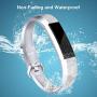 Welltin Bands Compatible with Fitbit Alta/Alta HR for Women and Men(4 Pack), Classic Soft Silicone Sport Strap Replacement Wristband for Fitbit Alta/Alta HR/Fitbit,Small Large
