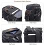 WITZMAN Travel Backpack for Men Women Canvas Backpack Carry on Luggage Rucksack Convertible Duffel Bag Large (A568 Black)