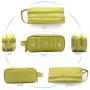 HONSKY 2 Set Medium Water Repellent Travel Electronics Accessories Gadget Cable Cord Organizer, Hanging Cosmetic Makeup Toiletry Space Storage Bags Cases Pouch for Kids Women Men, Green & Dark Blue