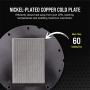 Corsair Hydro X Series XC7 RGB CPU Water Block (1200/AM4) - Nickel-Plated Copper Cold Plate - Silver - More Than 60 Micro-Cooling Fins - 16 Individually Addressable RGB LEDs