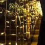 Toodour Christmas Icicle Lights, 29.5ft 360 LED 8 Modes, Window Curtain Fairy Lights with 60 Drops, Led Icicle Fairy Twinkle Lights for Party, Holiday, Wedding Decorations (Warm White)