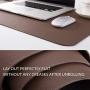 Bedsure Genuine Leather Desk Pad, Office Desk Mat Blotter on top of desks, Large Computer Desk Mat, Waterproof Non Slip Desk Pad Protector for Office and Home (Brown, 15.7x31.5 inches)