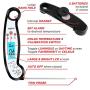 Kizen Meat Instant Read Thermometer - Best Waterproof Alarm Thermometer with Backlight & Calibration. Kizen Digital Food Thermometer for Kitchen, Outdoor Cooking, BBQ, and Grill!¡¦