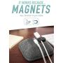 Smartish Cable Wrangler - Magnetic Cable Manager & Cord Organizer for Desk or Nightstand (Silk) - No. 2 Pencil Gray
