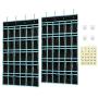 Classroom Pocket Chart Organizer,KEEPJOY Cell Phones Calculator Holder for Classroom with 30 Clear Pockets and Number Sticker Size 33.5X 24.5 Inch (2pack-Black)