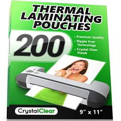 Crystal Clear 200-Pieces Universal Thermal Laminating Pouches