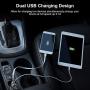 Car Charger, SHOCKTU USB Fast Car Adapter,Dual USB car Charger, Qualcomm 3.0 Car Charger, Fast car Charger 30W 3.1A 12V/24V for iPhone Samsung Galaxy S10 S9 S8 Plus Note9 iPhone 11-Black
