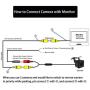 12V CMOS Car Vehicle Reverse Rear View Reversing Camera Backup Backing Replacement Night Vision IP68 Waterproof Parking Cameras Cam for Car, Trucks, SUV, Van,RV,Jeep with 8 LED Lights