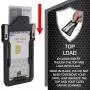 Identity Stronghold - Secure RFID Badge Holder for 1 Card - Heavy Duty Hard Plastic ID Badge Holder - USA Molded and Assembled - FIPS 201 Approved RFID Blocking Security - Black Identity Stronghold - Secure RFID Badge Holder for 1 Card - Heavy Duty Hard Plastic ID Badge Holder - USA Molded and Assembled - FIPS 201 Approved RFID Blocking Security - Black