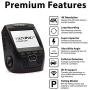 Rexing V1 - 4K Ultra HD Car Dash Cam 2.4'' LCD Screen, Wi-Fi, 170° Wide Angle Dashboard Camera Recorder with G-Sensor, WDR, Loop Recording, Supercapacitor, Mobile App, 256GB Supported