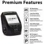 Rexing V1 - 4K Ultra HD Car Dash Cam 2.4'' LCD Screen, Wi-Fi, 170° Wide Angle Dashboard Camera Recorder with G-Sensor, WDR, Loop Recording, Supercapacitor, Mobile App, 256GB Supported