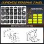 6 Gang Switch Panel, Niwaker Electronic Relay System Circuit Control Box Universal Waterproof Fuse Relay Box Touch Switch Box with Label Stickers for Truck ATV UTV SUV Car