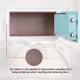 1.12 CF Biometric Fingerprint Safe Box - Safe Safety Box with Keys Jewelry Safe Box,Apply to Home Hotel Office