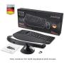 Perixx Periduo-605, Wireless Ergonomic Split Keyboard and Vertical Mouse Combo, Adjustable Palm Rest and Membrane Low Profile Keys, Black, US English Layout (11633)