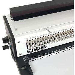 Rayson TD-1500B34 Binding Machine, Square Size Holes, 3:1 Pitch Wire-O Binder Punch 15 Sheets/Bind 130 Sheets with Sturdy Metal Construction