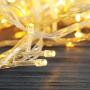 XUNXMAS 66ft 200 LED String Lights Indoor Outdoor, Super Bright Warm White Christmas Lights with 8 Lighting Modes, Extendable Waterproof Fairy Lights for Bedroom Patio Party Christmas Tree Decor