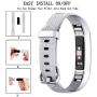 Pack 3 Replacement Band Compatible for Fitbit Alta Bands/Fitbit Alta HR Bands, Adjustable Replacement Soft Silicone Sport Bands for Woman and Men (Large, Black+Grey+Rose Gold)