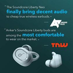 Upgraded, Anker Soundcore Liberty Neo True Wireless Earbuds, Pumping Bass, IPX7 Waterproof, Secure Fit, Bluetooth 5 Headphones, Stereo Calls, Noise Isolation, One Step Pairing, Sports, Work Out(Gray)