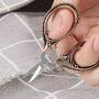 BIHRTC Little Scissors Embroidery Scissors Sharp Stainless Steel Straight Tip Scissor Cross Stitch Sewing Tool Detail Craft Shears for DIY Craft Thread Cutting, Needlework, Sewing