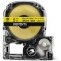 LABELWORKS 208STBYPX Tape Cartridge - Black on Yellow Shrink Tube Industrial Label Maker Tape - AWG 6-18, 1/4'' (8MM) Wide, 8 ft (96'')