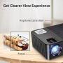 Native 1080p Projector, Crenova 7000 Lux Home LED Projector Full HD Movie Projector 4K Supported iPhone Projector with 200”Display, Dolby&75% Zoom for iPhone, Android, iPad, TV Stick, HDMI, USB
