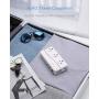 BESTEK Universal Travel Adapter 100-220V to 110V Voltage Converter 250W with 6A 4-Port USB Charging 3 AC Sockets and EU/UK/AU/US/India Worldwide Plug Adapter (White)