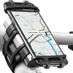Bike Motorcycle Phone Mount, ANCwear 5-in-1 Portable Phone Holder, Adjustable Silicon Universal Fit Handlebars and Smart Phones Like iPhone Xs Max R X 8 Plus 7 Samsung