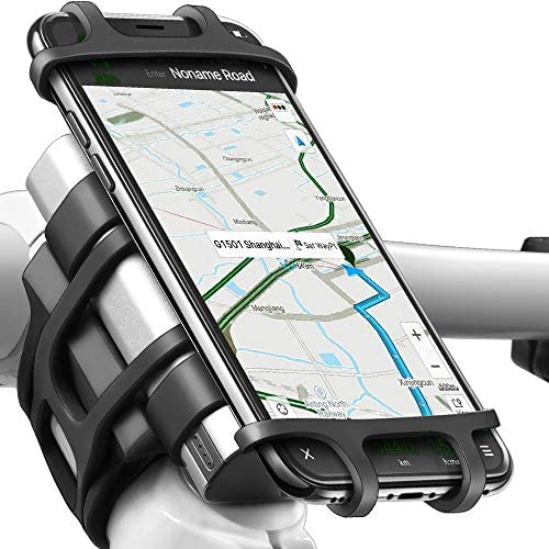 Bike Motorcycle Phone Mount, ANCwear 5-in-1 Portable Phone Holder, Adjustable Silicon Universal Fit Handlebars and Smart Phones Like iPhone Xs Max R X 8 Plus 7 Samsung